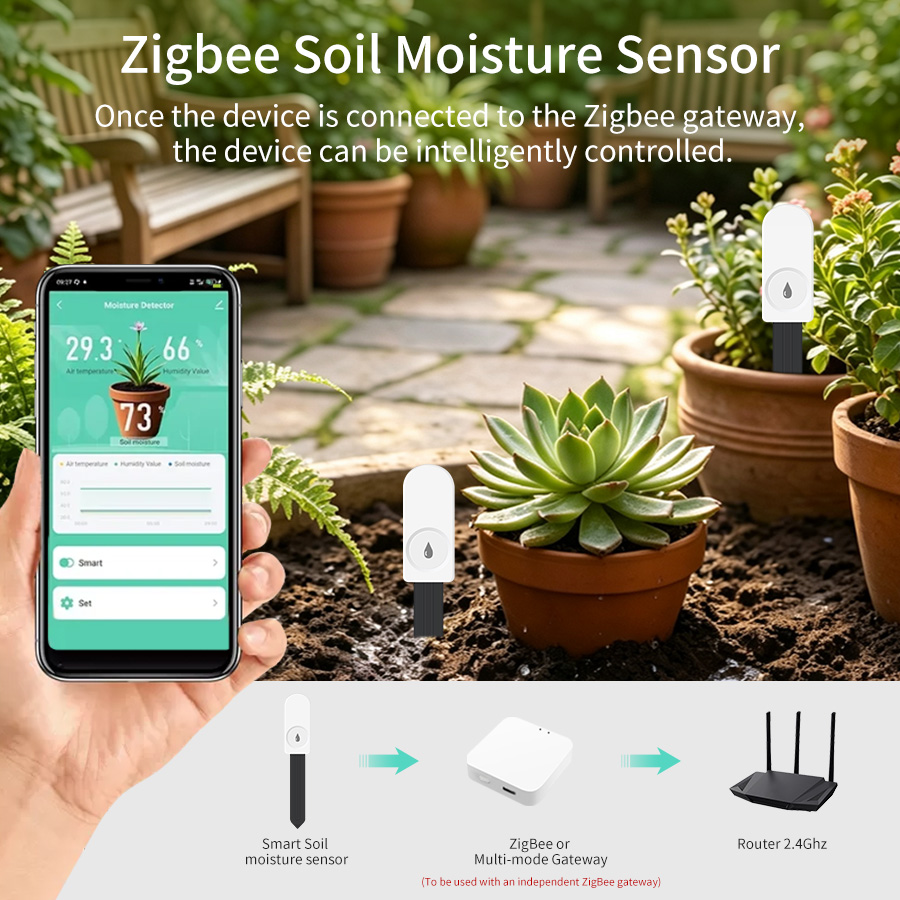 Умный тестер почвы Zigbee 3.0, – обзор и цена Temperature Humidity Sensor